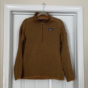 Patagonia Tan Seater Fleece Quarter-Zip Pullover Women’s Medium